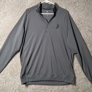 Adidas Mens Medium Gray Zip Up Sweater